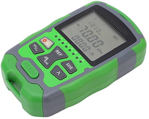 Tester per Fibra Ottica, Mini Misuratore di Potenza Ottica Tester per Cavo in Fibra Ottica a Luce Rossa con Cavo di Ricarica USB, Connettori per Fibra Ottica (15 MW)