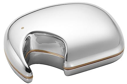 Georg Jensen Kinder Elefantenbox in Gelb - Polierter Edelstahl Schmuckorganisator - Entworfen von Jørgen Møller Elegante Geschenkaufbewahrung