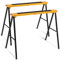 TANGZON Folding Saw Horse Twin Pack, 275KG Heavy Duty Workbench Metal Trestle Stands with Non-Slip Top & Handle, Portable Sawhorses Pair for Household Workshop Repair Shop