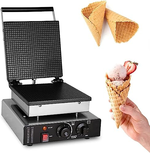 Macchina for cono gelato commerciale Macchina for cono for cialda elettrica Macchina for cono for cialda in acciaio inossidabile Stampo antiaderente for casa Teglia for cono gelato fai da te fatto in
