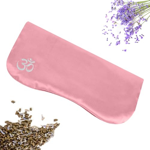 LIROVA Luxury Silk Eye Pillow with Lavender for Relaxation, Weighted Eye Mask for Aromatherapy, Yoga and Meditation Women and Men
