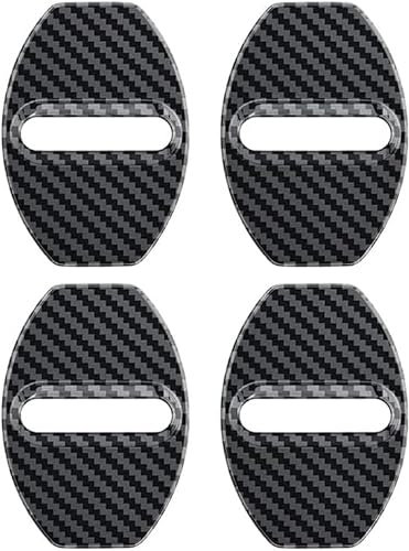 CXNO 4Pcs Car Door Lock Cover for Mercedes A-class B-class C-class GLC ML-Class GLE-Class CLA AMG GT, Stainless Steel Door Locks Protective Cover Guard Latch Cap Cover Styling Accessories