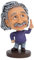 KGADRX Skulpturen und Figuren, Einstein, Kunstharz, Kunsthandwerk, Promi-Shake-Head-Puppe, Autodekoration, Einstein, niedliche Cartoon-Heimdekoration