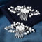 2 Stück Haarkamm Silber Haarkamm Glitzer Haarkamm Perle Haarkamm Hochzeit Kristall Haarspange Mit Kristall Blume Clip Haarspangen Haarklammer Silber Blume Haarspangen Rhinestone Haarspange Für Braut