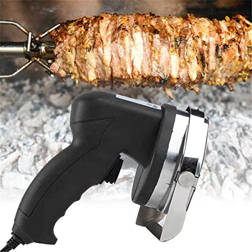 MLUENF 80W Handheld Turkish Kebab Knife Electric Kebab Slicer, Professional Doner Kebab Knife, Stainless Steel Commercial Sliced Meat Cutter Machine,Wired