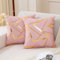 Jayusaror Kissenbezug 45x45 Rosa Samt Sofakissen Geometrie Golden Dekokissen Weiche Herbst Kissenhülle Kissenbezüge Moderne Zierkissen Bezug für Sofa Schlafzimmer Wohnzimmer 2er Set