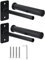 EVERYMATE Weight Plate Holder, Wall Mounted Weight Rack for 1 and 2 Olympic Weight Plates, 2 Pack Home Gym Storage with 4pcs Steel Expansion Bolts, Weight Storage Racks