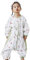 Chilsuessy Baby Winter Schlafsack 2.5 Tog Babyschlafsack mit Füssen Winterschlafsack mit abnehmbar Ärmel Kinder Schlafsack mit Beinen, Kaninchen Garten/3.5 Tog, XXL/Baby Höhe 115-125cm