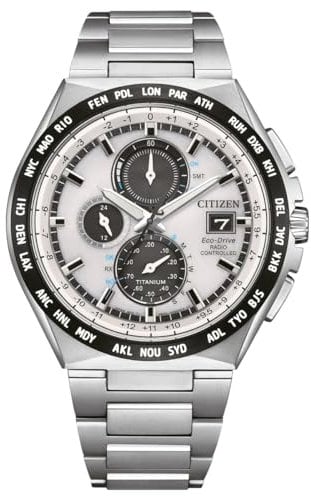Citizen Men's Chronograph Eco-Drive Watch with Titanium Strap AT8238-84A
