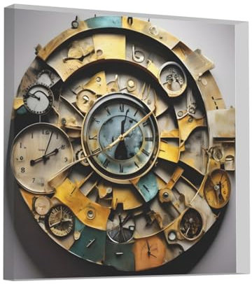 Uhr-Kunstdruck, personalisierbar, Acryl, Heimdekoration, Gedenkstätte, Büro, Schreibtisch, Hochzeit, Geschenk, Schilder, Dekoration