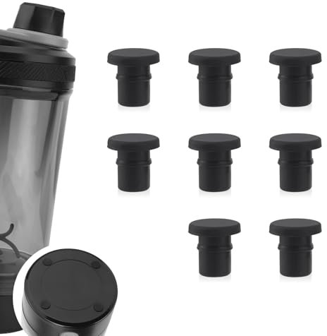 8 Pcs Anti-Slip Stopper Replacement for VOLTRX Electric Protein Blender Shaker Bottle 24oz, Silicone Anti-Slip Lid Cap Top Prevent Dumping Seals Replacement Seal Part for Base BPA-Free