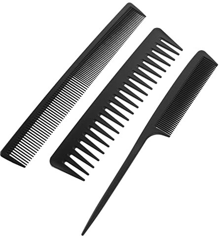 ARTSEWPLY Haarschneidekamm Satz aus Kunststoff Antistatisch Breiter und Feiner Zahnkamm für Komfortables Entwirren und Professionelles Haarstyling
