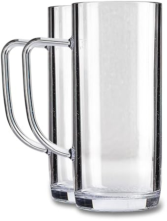 ADOMA 2er-Set Bierseidel 0,3L aus Kunststoff
