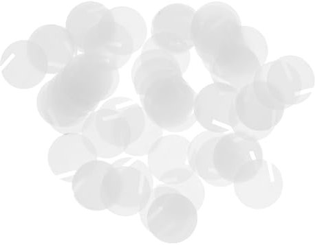 Luxshiny 60piezas Dijes Redondos Acrílicos Para Copas De Vino Para Fiestas Fácilmente Transportables