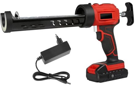 Akku Kartuschenpresse Kompatibel mit Makita 18V Akku, Silikonpistole Akku, Kartuschenpistole mit 310 ml-Kartuschen, LED- Licht, 4 Einstellbare Drehzahl, bis zu 2,000 N, für Abdichten (1x Akku)