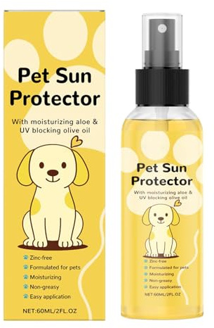 Sonnenspray für Hunde – Haustierfreundliches Sonnenschutz-Spray, Reiseschutz | Leichte Feuchtigkeitspflege für Katzen und Hunde, Abenteuer im Freien, Pool, Navig
