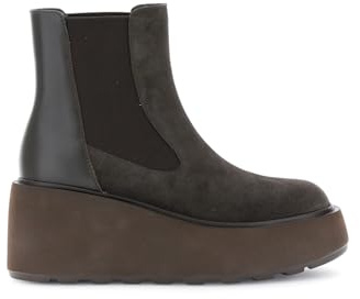 CAFèNOIR - Tronchetti In Pelle Scamosciata E Pelle Con Elastico, Da Donna, Colore T.moro, Taglia 40