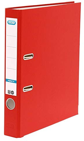 Elba Ordner A4, smart Original, 5cm schmal, Papier Innen/Außen, rot, 10 Stück