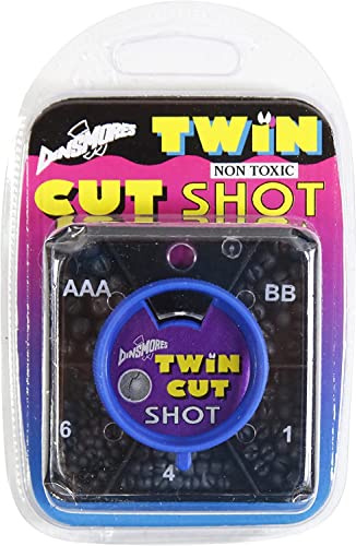 Dinsmores 5 Way Dispenser - Twin Cut - Super Soft - Non-Toxic Fishing Shot,Grey,Size AAA/BB/No1/No4/No6