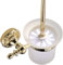 Weare Home Wandmontage Badzubehör Modern Ti-PVD Finish Messing Material Farbe Gold WC-Bürstenhalter und WC-Bürste Badzimmer Accessories