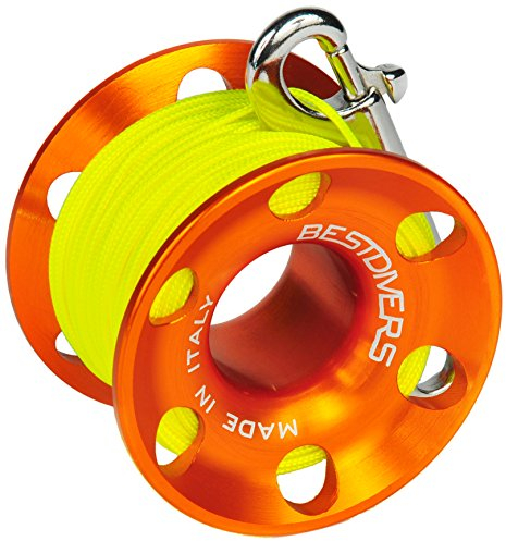 Best Scuba Divers ml0087, Angelrolle Unisex – Erwachsene, Orange, 30 Meter