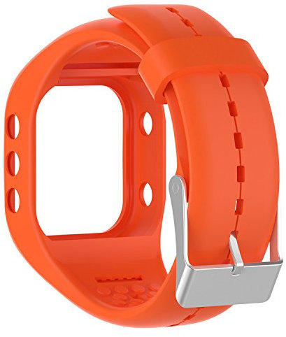 QGHXO Armband für Polar A300, weiches verstellbares Silikon-Ersatz-Armband für Polar A300 Armbanduhr, Orange