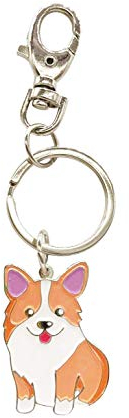 AYOMI Welsh Corgi Dog Schlüsselanhänger - Corgi Schlüsselanhänger - Corgi Bag Charm - Dog Tag - Geschenke für Hundeliebhaber