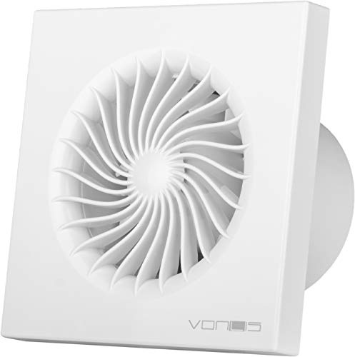 MKK - 18467-003 - Badlüfter Wohnraumlüfter Wandlüfter Deckenlüfter Ventilator Ø 100 mm in weiß Nachlauf/Timer