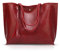 NICOLE&DORIS Damen Tote Tasche Handtasche Schultertasche aus PU-Leder Umhängetaschen Mode große Handtasche rot