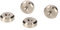 PrecisionGeek Speaker Spike Pads – Stainless Steel 20mm Diameter, Chamfered Shape – Isolation Feet for HiFi Speakers, Stands, Turntables, Soundbars – Set of 4