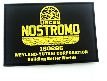 USCSS Nostromo Alien Weyland Yutani PVC Airsoft Paintball Klettverschluss-Flecken Kader Patch
