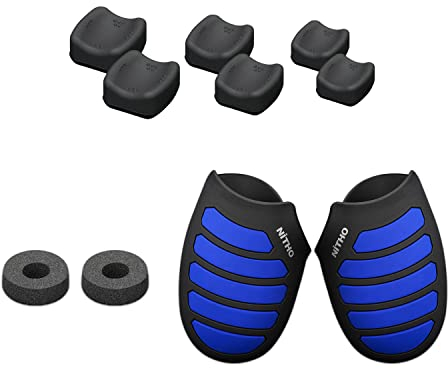 NiTHO Gaming Kit per Controller Playstation 4, Include Impugnature Silicone Anti-Sudore, Anelli di Precisione, 3 Misure di Copri Levette Analogiche Concave, Migliora il Controllo del Gioco Per PS4