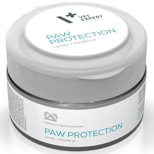 Vet Expert Dog Paw Balm | Natural Moisturising & Healing Paw Protection for Cracked, Dry & Itchy Paws | Hypoallergenic Ointment for Sensitive Skin | Anti-Allergy Dog Paw Care with Tea Tree Oil | 75ml