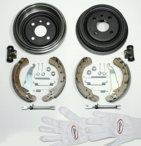 Autoparts-Online Set 60015971 Bremstrommeln Bremsen Bremsbacken Zubehör Radzylinder Nachsteller für hinten die Hinterachse