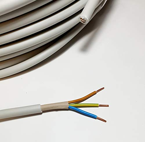 Faber Kabel Mantelleitung Elektrokabel NYM-J (3 x 1,5mm², Länge in Meter, 10)