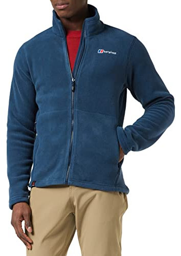 Berghaus Herren Prism Polartec Interactive Jacke, Zusätzliche Wärme, Schmeichelnder Stil, Langlebig Fleecejacke, Blau, 3XL EU