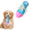 vocheer Hund Kauspielzeug, Hundespielzeug, um sie beschäftigt zu halten langlebig Zahnen Schuh interaktive Quietsche Welpenspielzeug, klein, mittlere Brise, Maschine waschbar (Blau)
