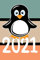 Pinguin Kalender 2021: Jahreskalender für Geburtstage und persönliche Notizen. Kalender für 2021