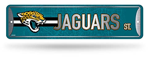 Rico Industries NFL Cleveland Browns Metall-Straßenschild (10,2 x 38,1 cm), ideal für Zuhause, Büro, Schlafzimmer und Männerhöhle, hergestellt in Silber