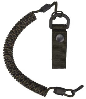 EdcX Paracord Nylon Tactical Lanyard, spiral cable, elastic key pendant made of Paracord, 4 types of fastening to choose from