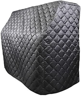 GLHDDL - Aufrechte Klavierabdeckung, schwarzer Klavierschutz, dickes Baumwollfutter, wasserdicht, staubdicht, Sonnenschutz, Kollisionsschutz des Klaviers, alterungsbeständig, waschbar, vollständige