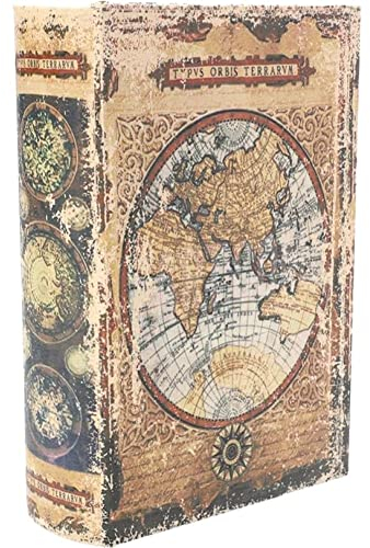 Bemvp Vintage Book Decorations Wooden Antique Decorative False Book Keepsake Box