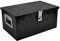 BATONECO 50,8 cm Aluminium-Werkzeugkasten, LKW-Bett-Werkzeugbox mit seitlichem Griff, Schloss und 2 Schlüsseln, 50,8 x 30,5 x 24,9 cm, Schwarz