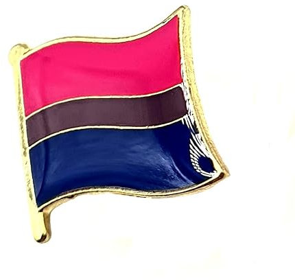 Bi Bisexual Metall Emaille Pride Flagge Anstecker LGBT, Metall