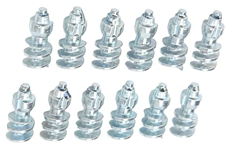 Ymiko 50 Stück Schrauben Reifen Spikes, Wolfram Stahl Rad Reifen Schneespikes Anti Rutsch Schneeschraube Reifenzierschraube für LKW Gabelstapler Offroad Fahrzeuge