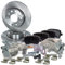 ATEC Germany Bremsenset Hinterachse inkl. Bremsscheiben Ø 256 mm Voll + Bremsbeläge Hinten & Bremssattel Hinten