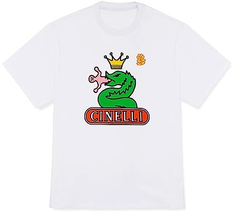 Cinelli Unisex Spezielle Rennen T-Shirt, Weiß, S