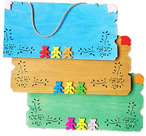 Garneck Leere Hängende Holztafel Leeres Türschild Holzscheiben Tier Türschild Schild Zum Aufhängen Aus Holz Holzplatte Aufbewahren Wandbehang Schilder Persönlichkeit Hölzern Kleiderbügel