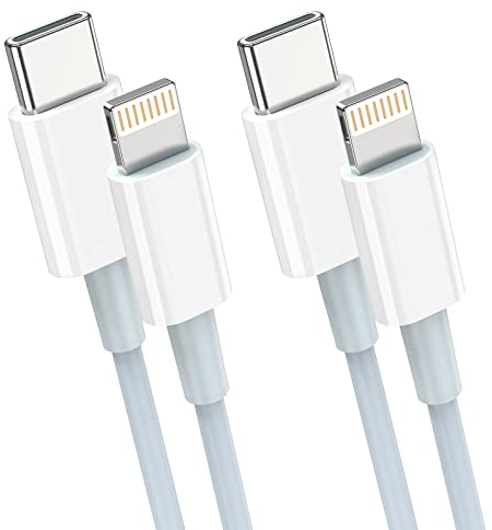 Sundix USB C Lightning Kabel 1m 2 Pack, iphone Ladekabel Charging Cable Kabel Kurz Compatible with iPhone 14/13/13pro/13pm/12/12pm/11/11 Pro/XS/XS Max/XR/X, Supports Power Delivery