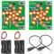 Youmile 2 Stück Soldering Practice Kit Platine, LED, rotierende Windmühle, blinkendes Licht, einstellbare Geschwindigkeit, SMT/für SMD-Leiterplatte mit drei AA-Batterieboxen, USB-zweiadriges Kabel